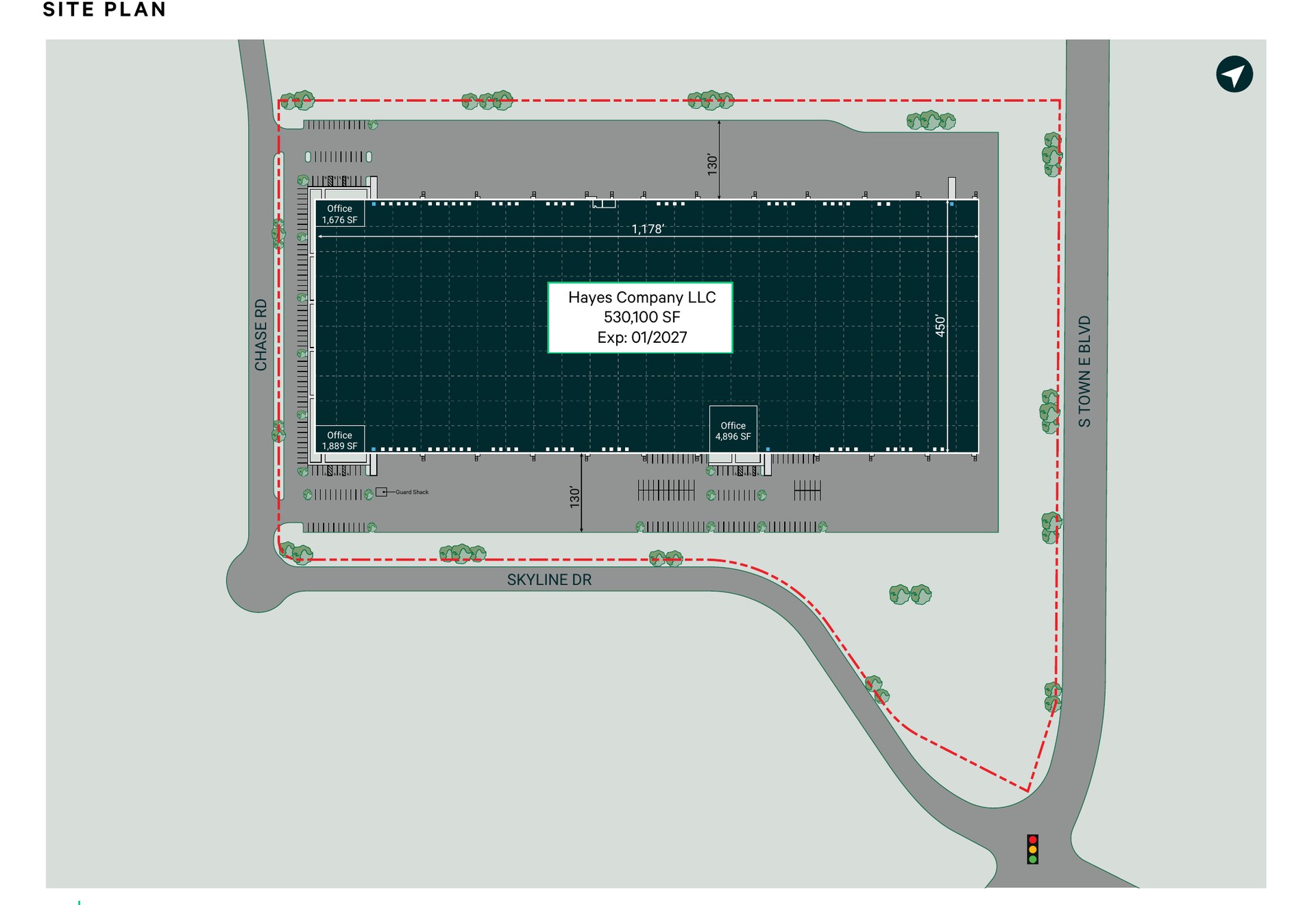 1201 Chase Road site plan